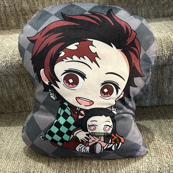 Demon Slayer: Kimetsu no Yaiba Tanjiro Family Plush Pillow anime - Picture 1 of 3